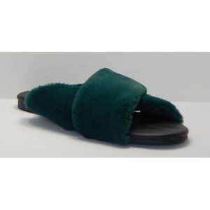 A New Day Women's Green Frannie Crossband Faux Fur
